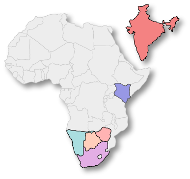 Africa & Inda Map